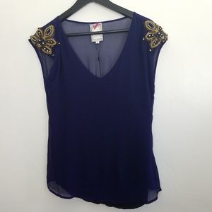 Yoana Baraschi sleeveless v neck embellished